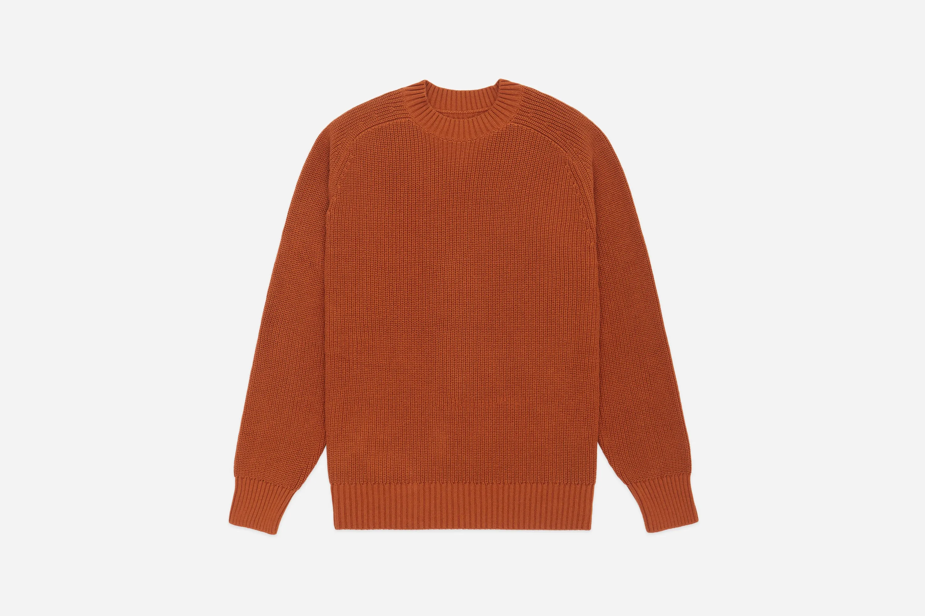 Cotton Crewneck Sweater ~ Rust sold by 3sixteen
