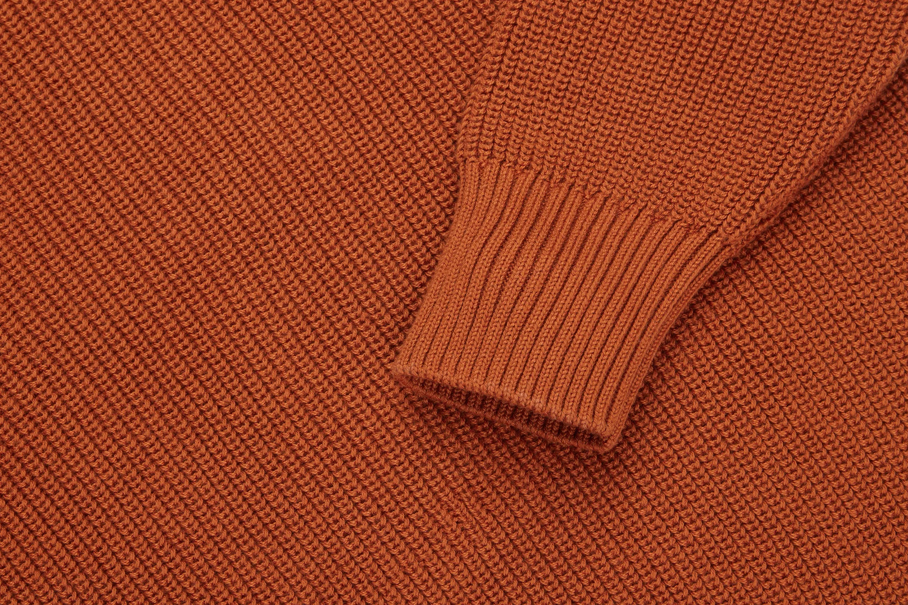 Cotton Crewneck Sweater ~ Rust sold by 3sixteen product image thumbnail 4