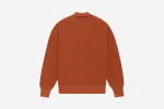 Cotton Collared Cardigan ~ Rust sold by 3sixteen
