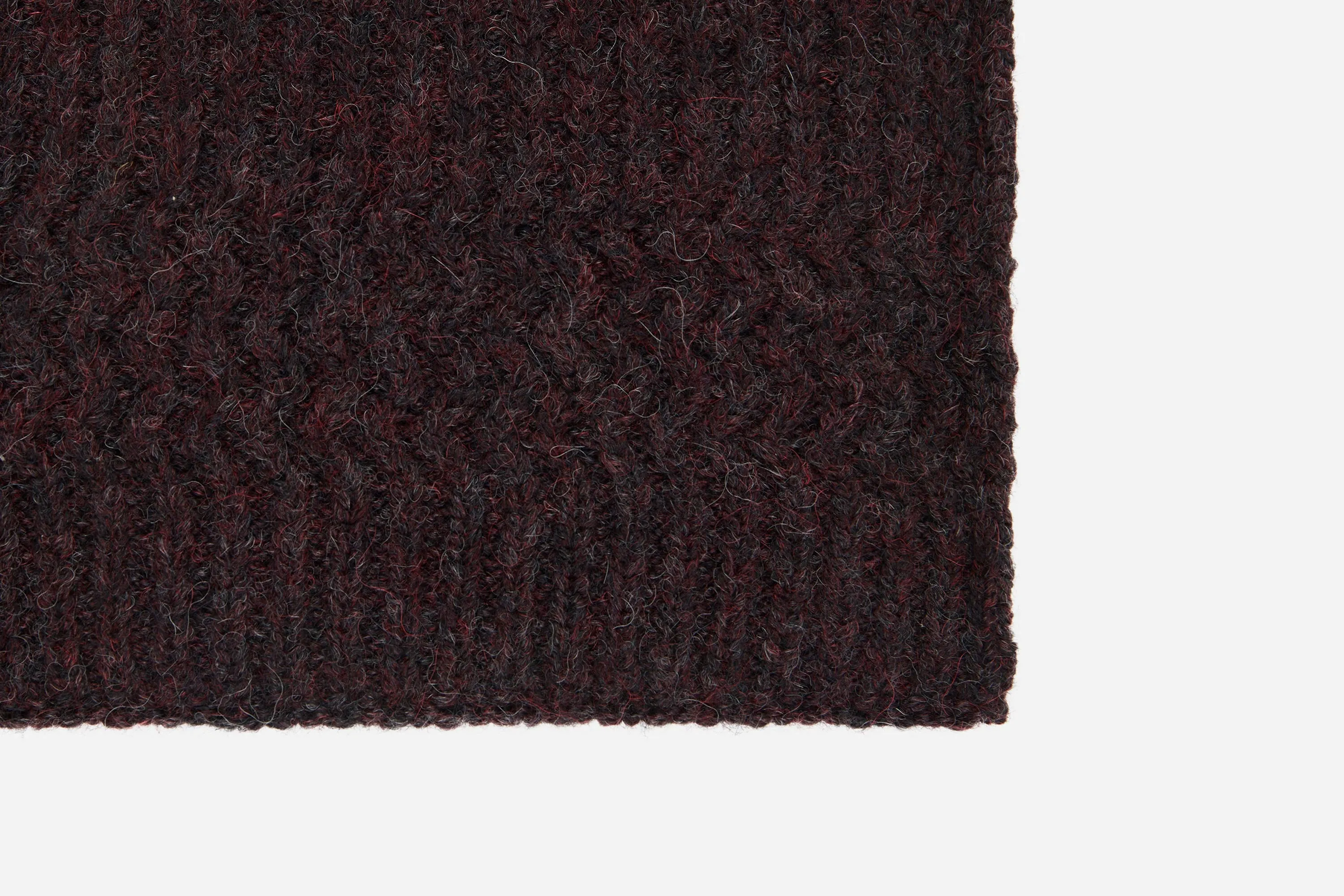 Alpaca Rib Scarf ~ Bordeaux sold by 3sixteen product image thumbnail 3