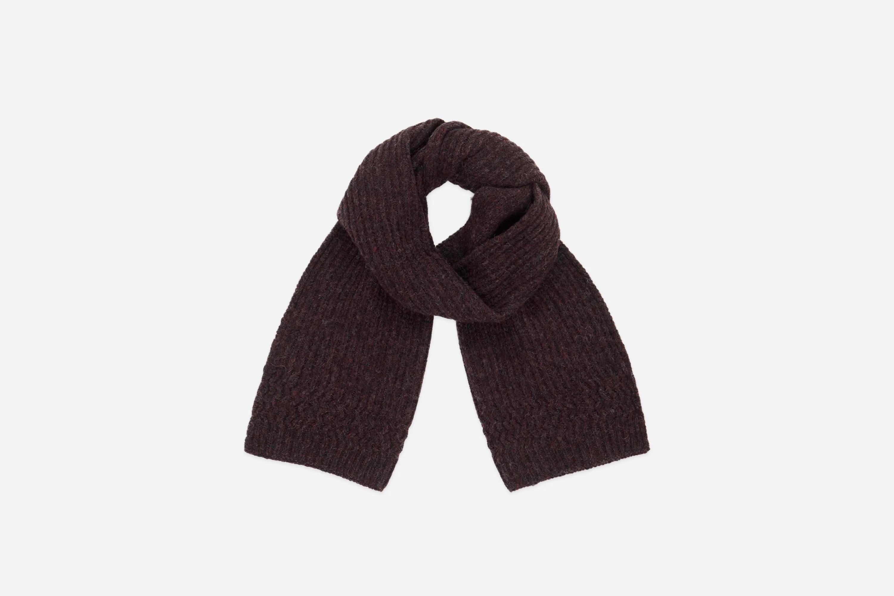 Alpaca Rib Scarf ~ Bordeaux sold by 3sixteen product image thumbnail 2