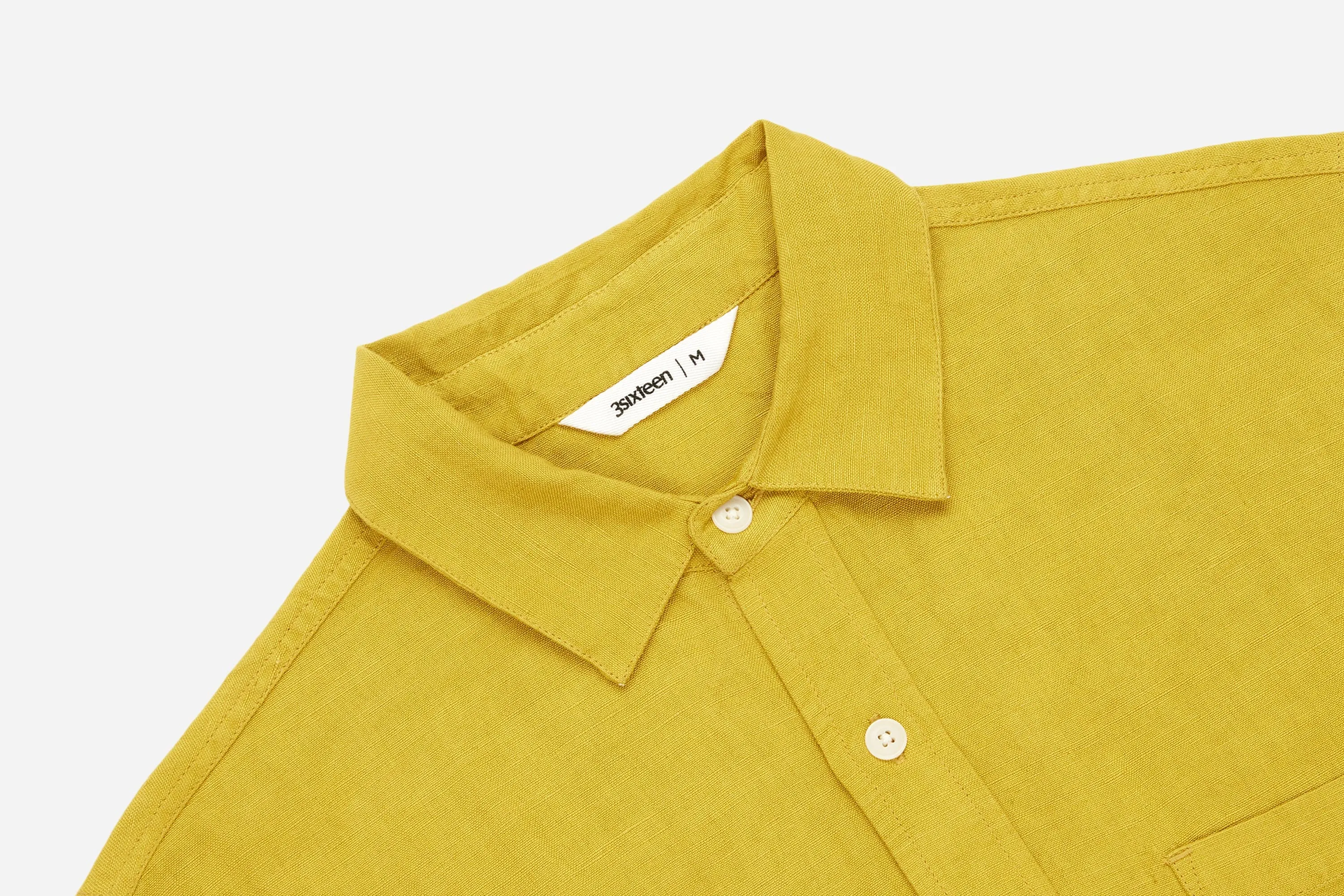 Mechanic Shirt ~ Chartreuse Linen/Viscose sold by 3sixteen product image thumbnail 3