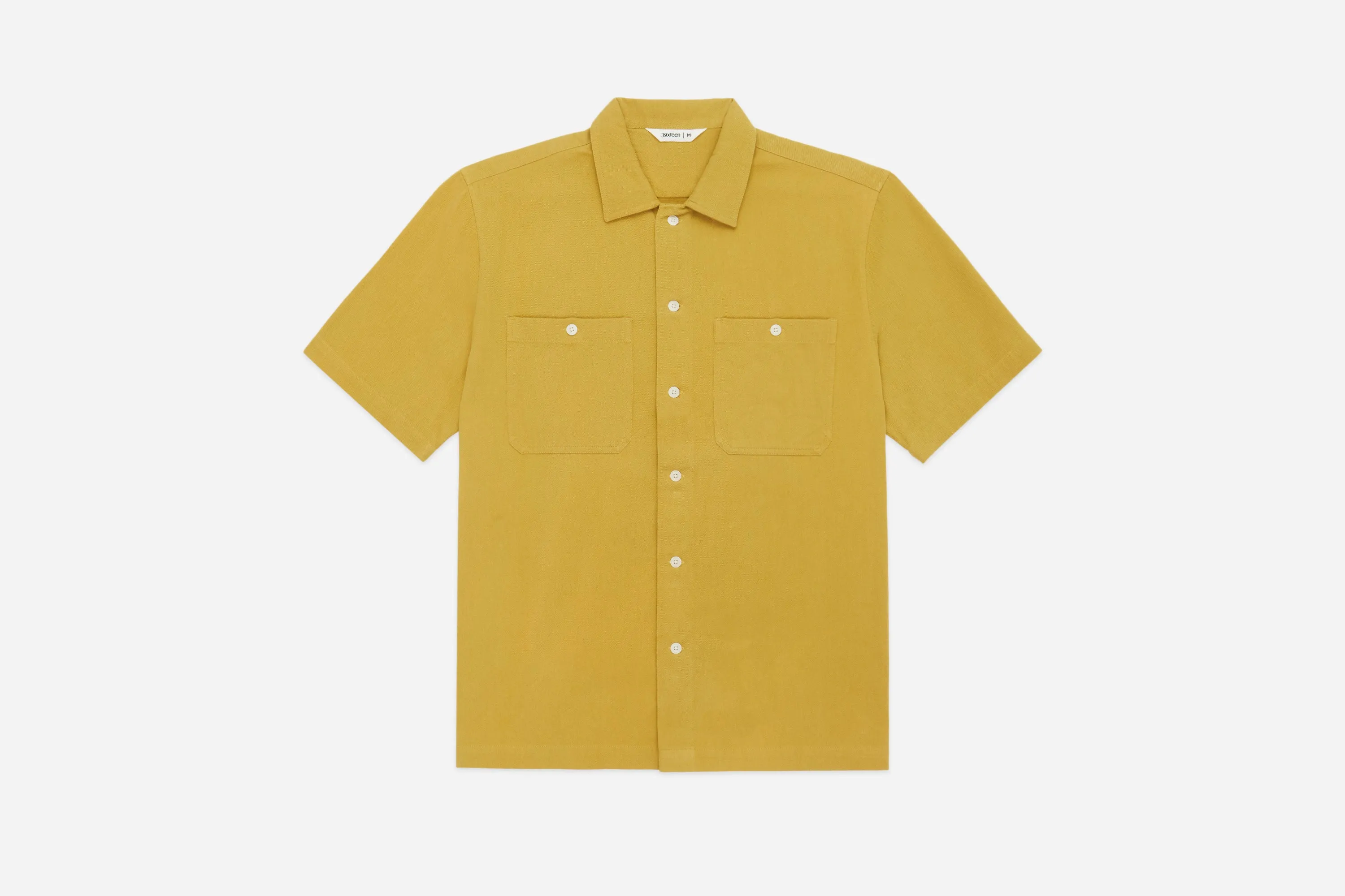 Short Sleeve Work Shirt ~ Amber Twill sold by 3sixteen
