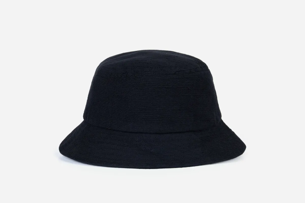 Bucket Hat ~ Black Zig-Zag Jacquard sold by 3sixteen