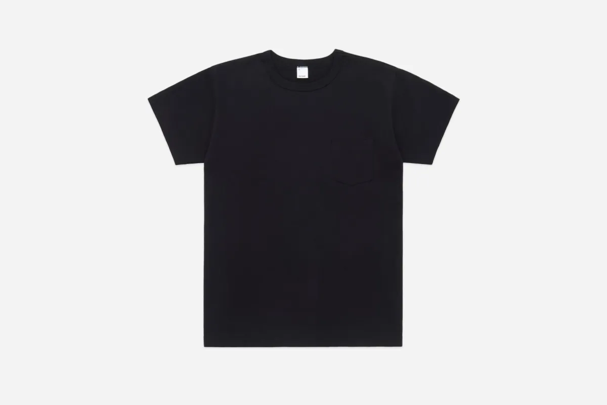 Heavyweight Pocket T-Shirt ~ Black (2 Pack) sold by 3sixteen