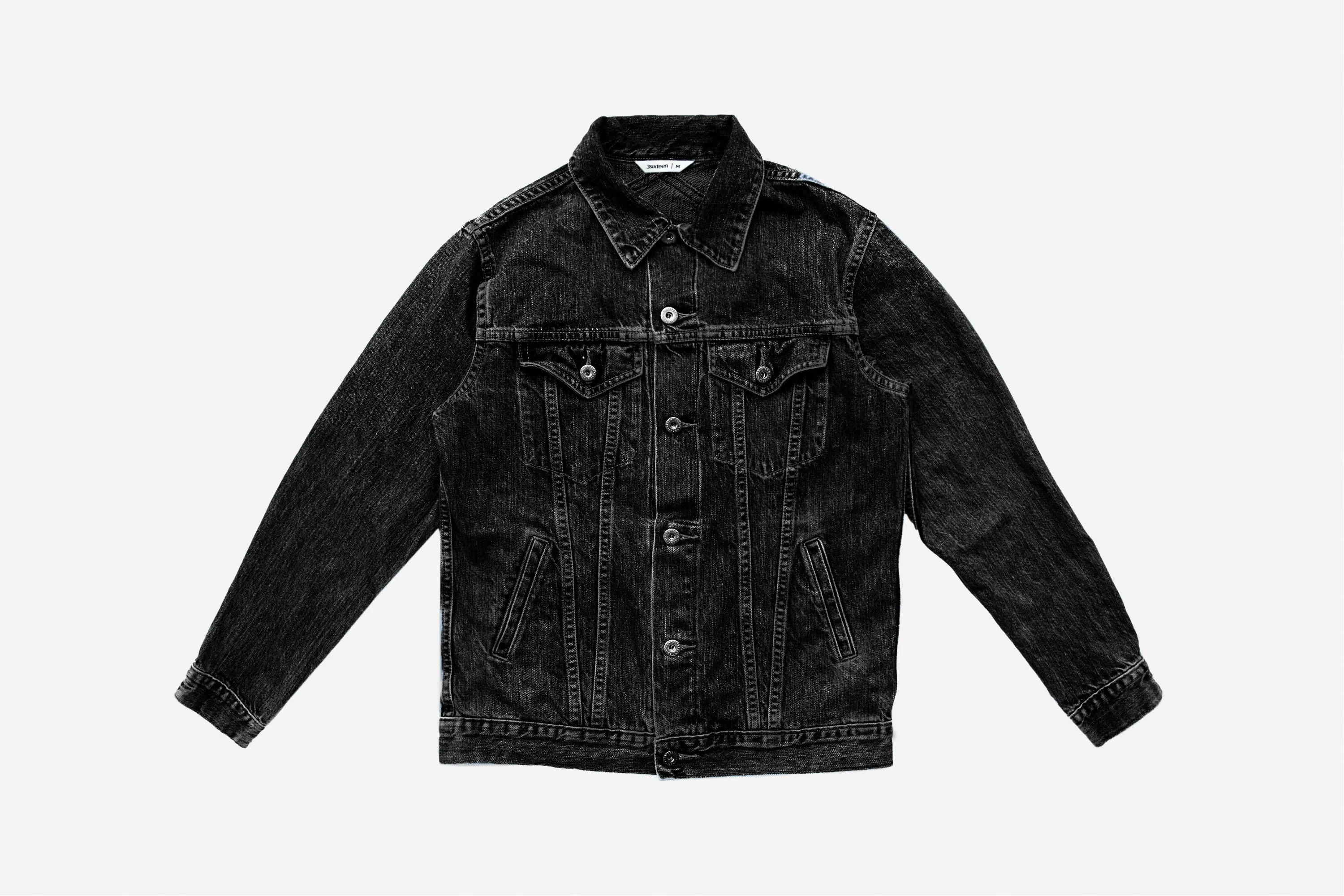 Type 3s Denim Jacket ~ Washed 222x sold by 3sixteen
