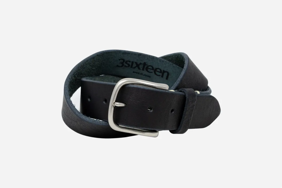 Tochigi Leather Belt - Black sold by 3sixteen