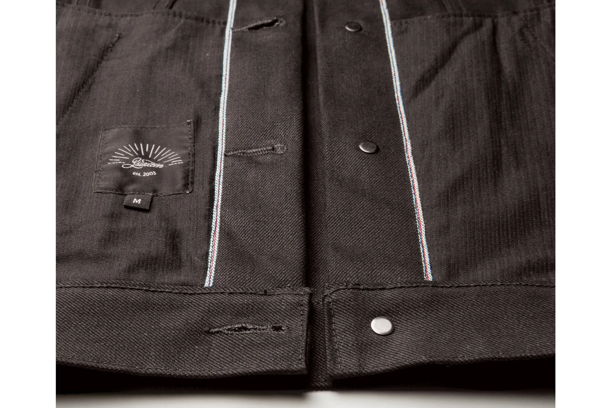 Type 3s Denim Jacket ~ Double Black sold by 3sixteen product image thumbnail 5