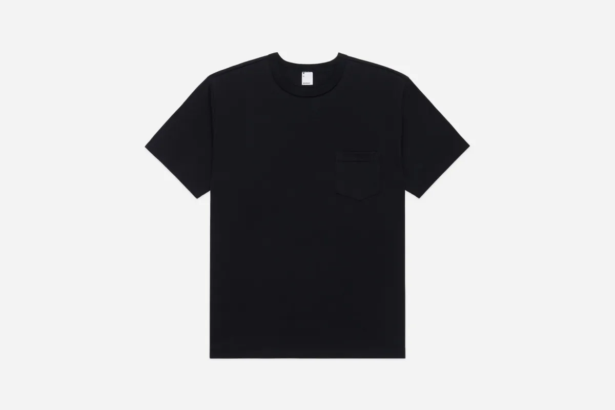 Pima Pocket T-Shirt ~ Black (2 Pack) sold by 3sixteen