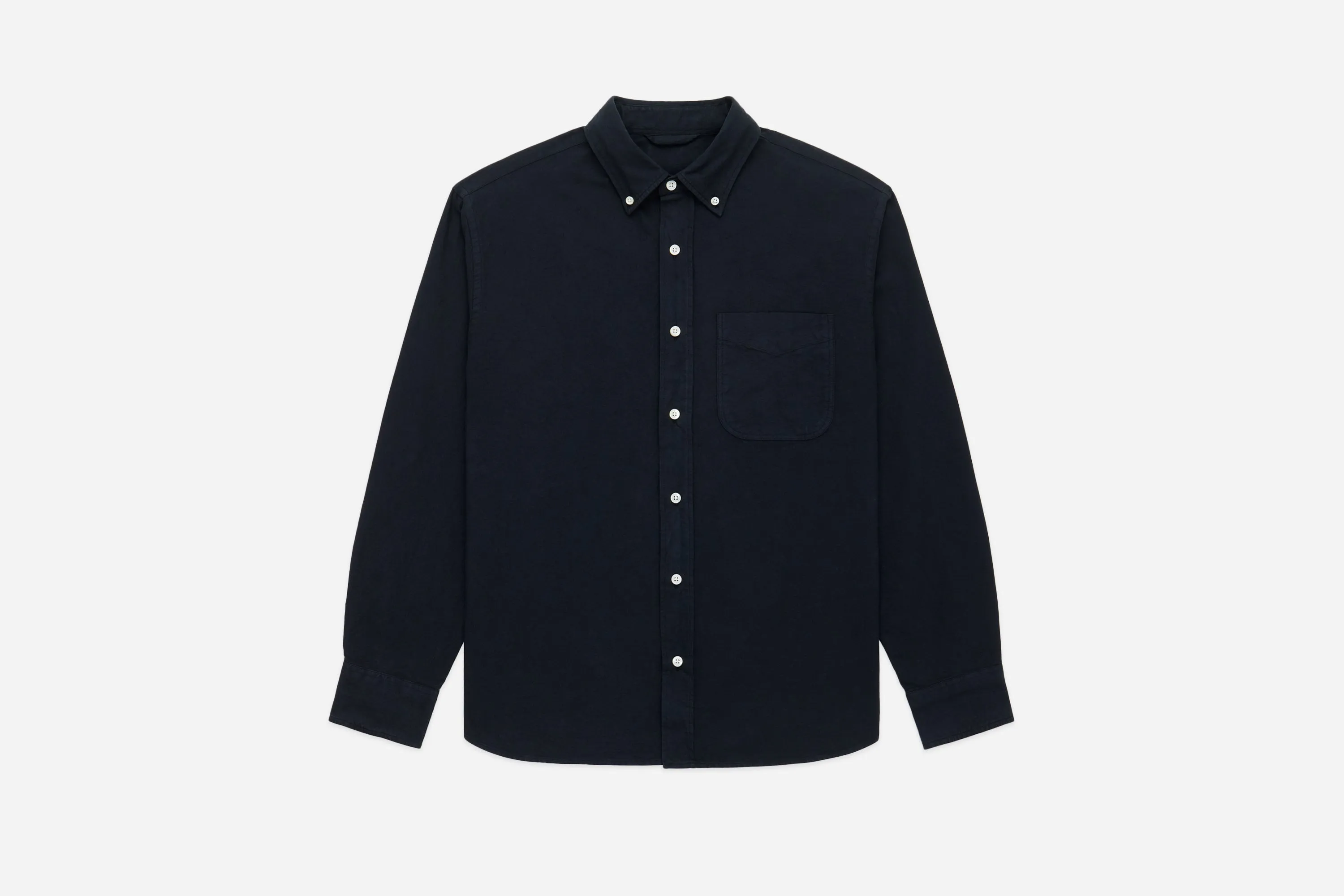 Big Oxford Shirt ~ Black sold by 3sixteen