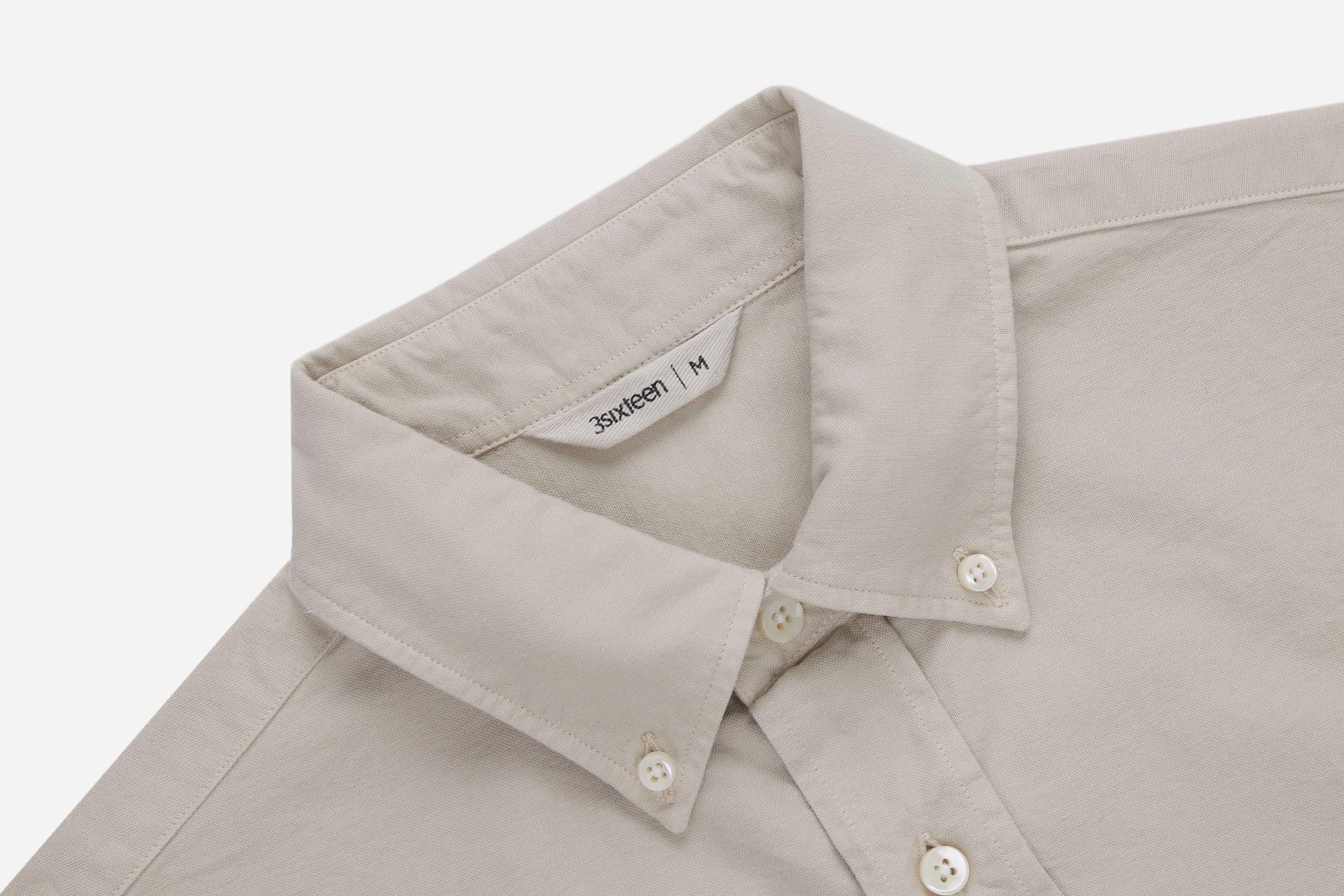 Big Oxford Shirt ~ Concrete sold by 3sixteen product image thumbnail 3