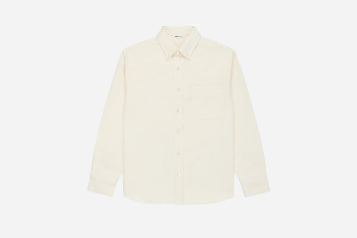 Big Oxford ~ Ecru Hemp sold by 3sixteen