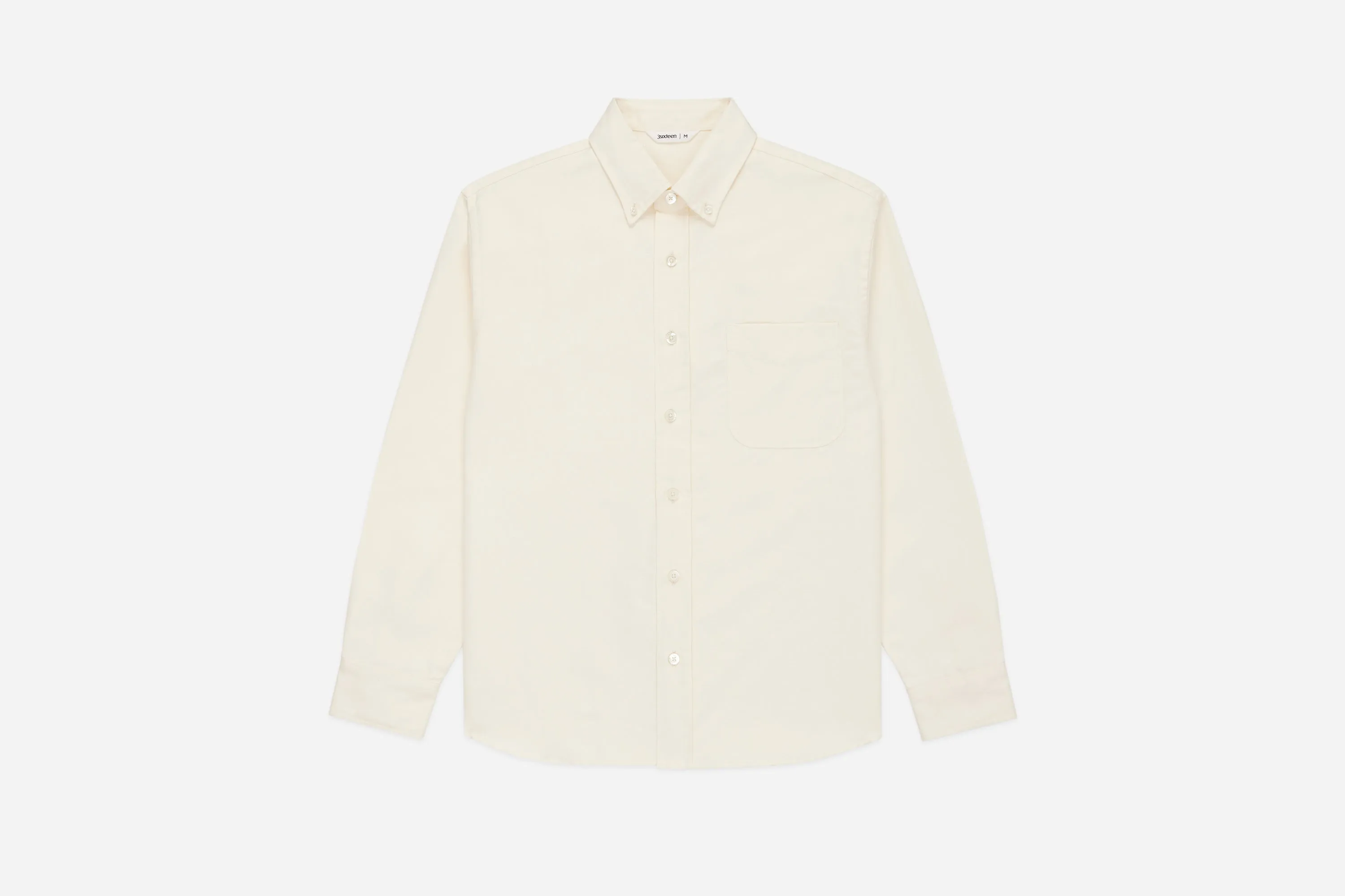 Big Oxford ~ Ecru Hemp sold by 3sixteen