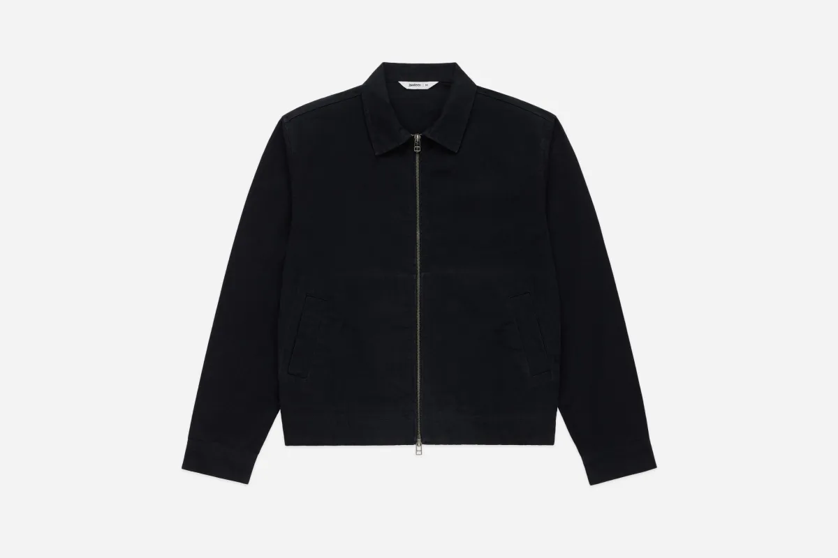 Club Jacket ~ Black Twill made by 3sixteen