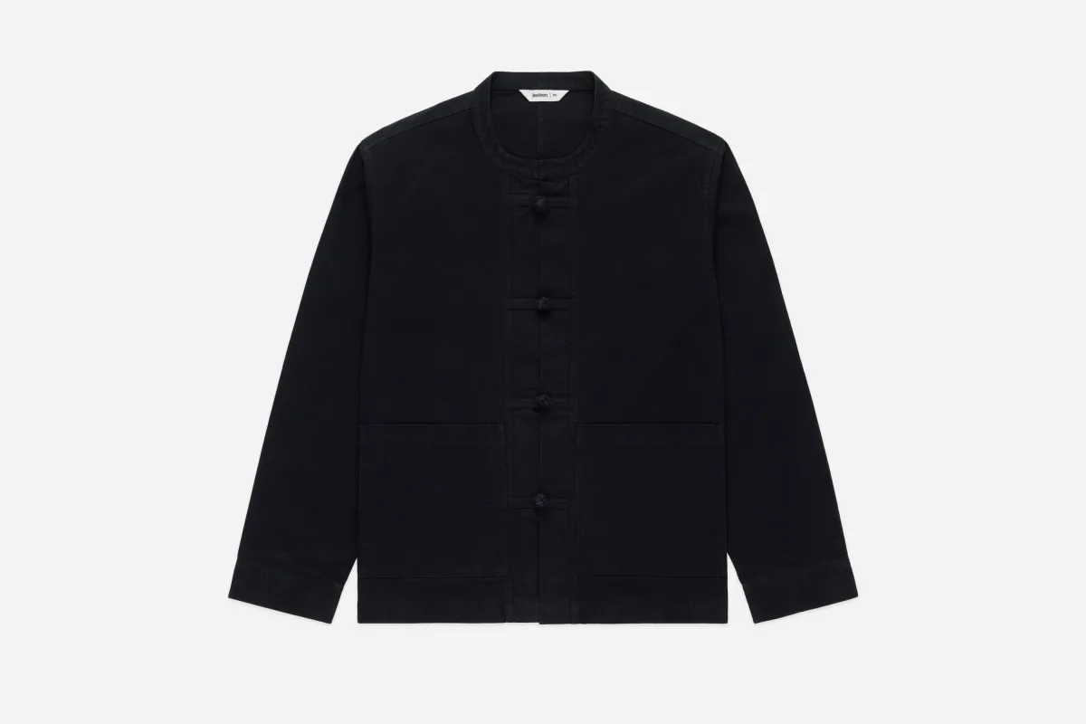 Kung Fu Jacket ~ Black Twill sold by 3sixteen