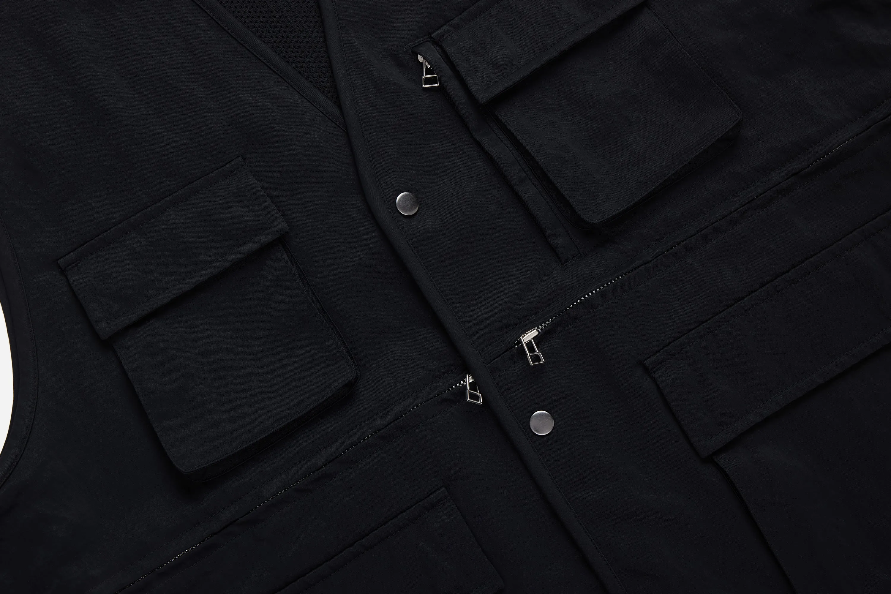 Field Vest ~ Black Wrinkle Nylon sold by 3sixteen product image thumbnail 3