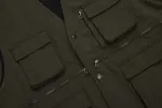 Field Vest ~ Olive Wrinkle Nylon sold by 3sixteen