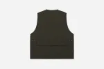 Field Vest ~ Olive Wrinkle Nylon sold by 3sixteen