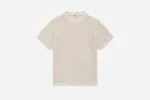 Knit T-Shirt ~ Ecru Flamme Mesh sold by 3sixteen