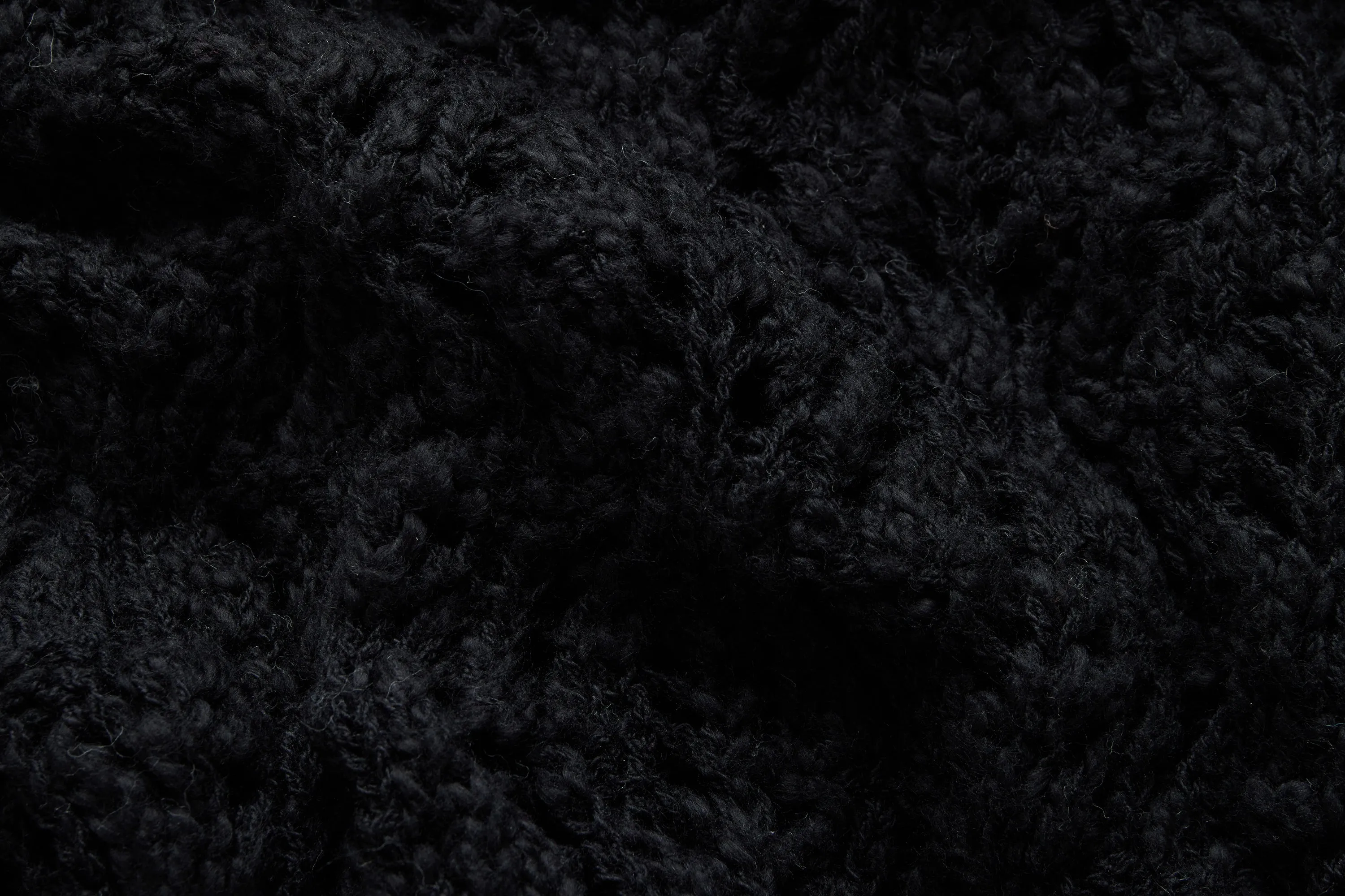 Classic Cardigan ~ Black Flamme Lace Knit sold by 3sixteen product image thumbnail 5