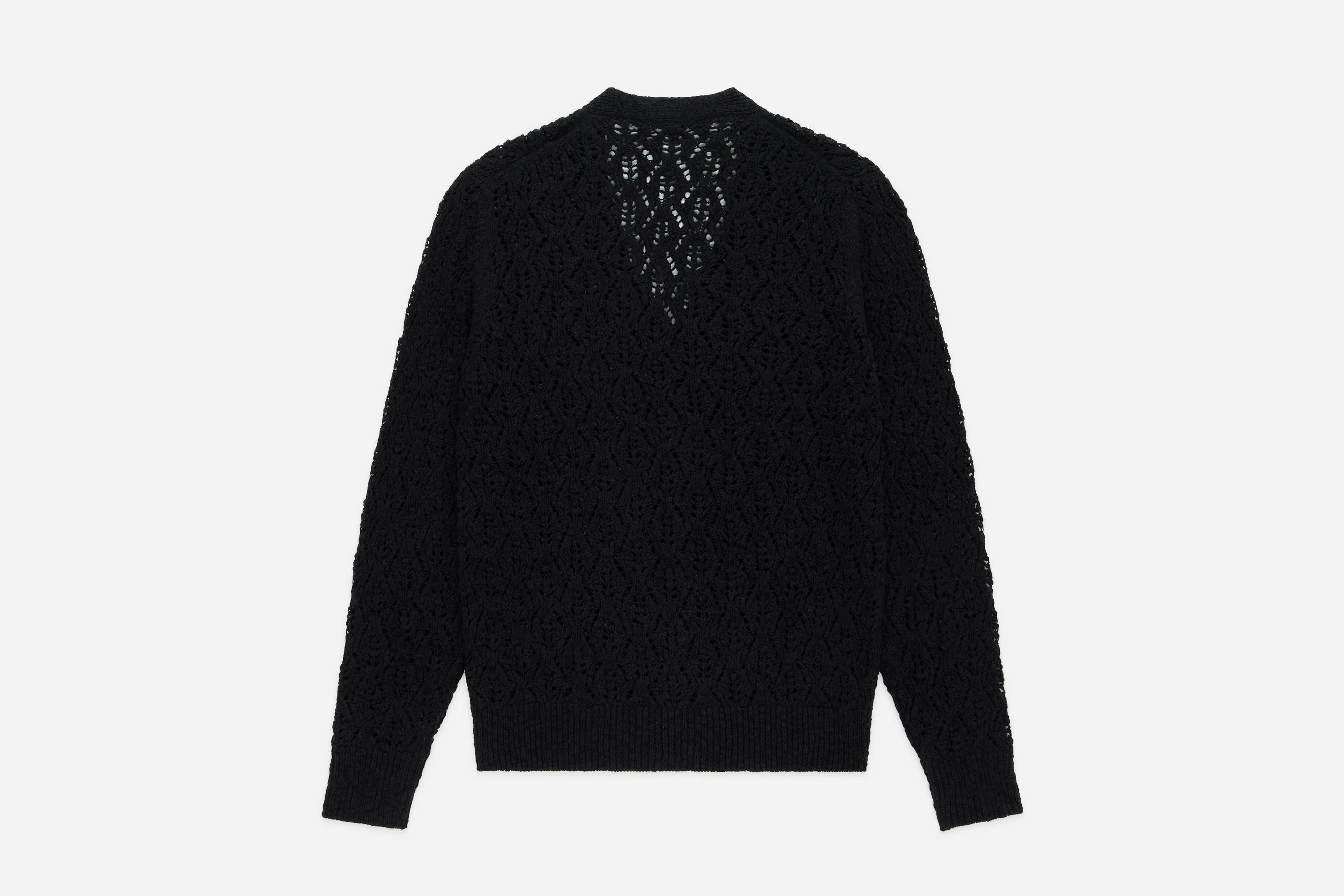 Classic Cardigan ~ Black Flamme Lace Knit sold by 3sixteen product image thumbnail 2