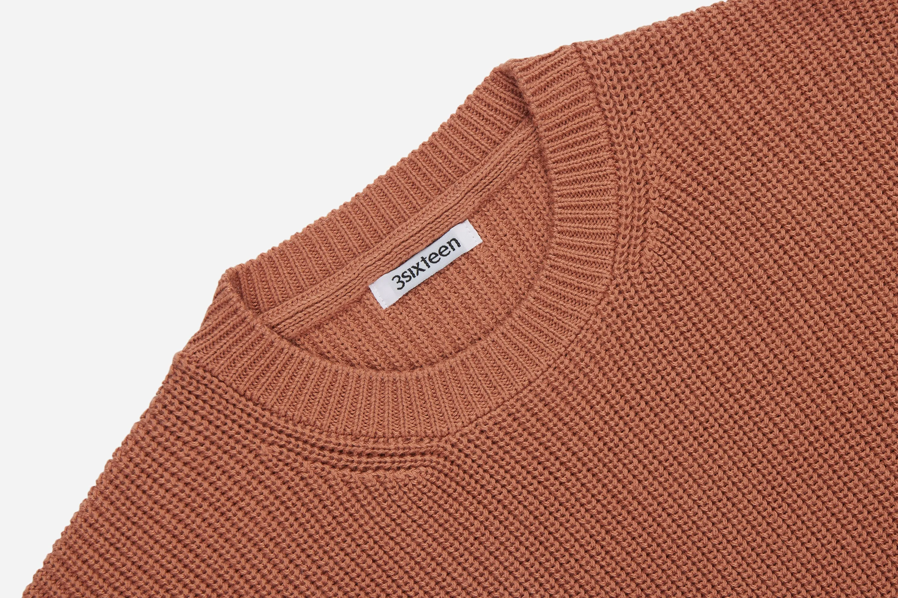 Long Sleeve Knit Tee ~ Clay Pima Cotton sold by 3sixteen product image thumbnail 3