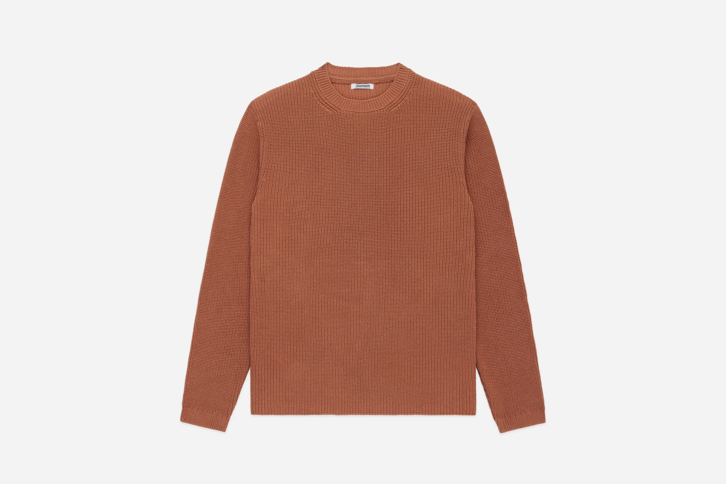 Long Sleeve Knit Tee ~ Clay Pima Cotton sold by 3sixteen