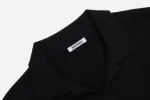 Knit Polo ~ Black Pima Cotton sold by 3sixteen