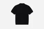 Knit Polo ~ Black Pima Cotton sold by 3sixteen