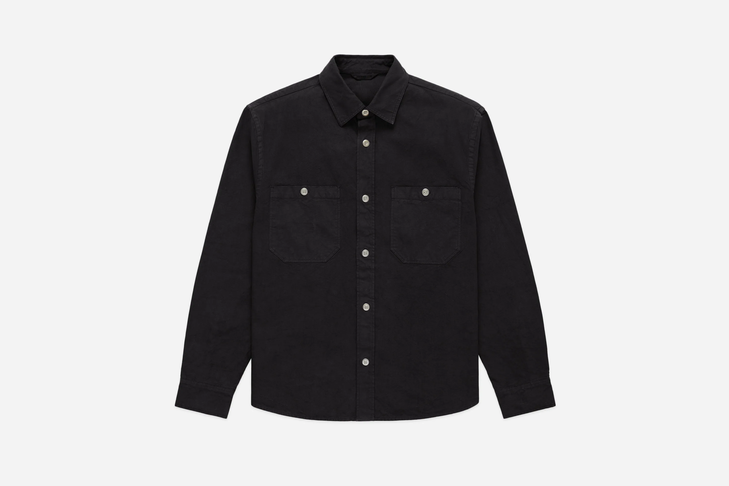 Utility Shirt ~ Black Canvas sold by 3sixteen