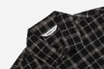 Utility Shirt ~ Black/Ecru Wavy Check sold by 3sixteen