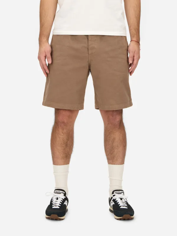 Safari Shorts ~ Khaki Twill sold by 3sixteen