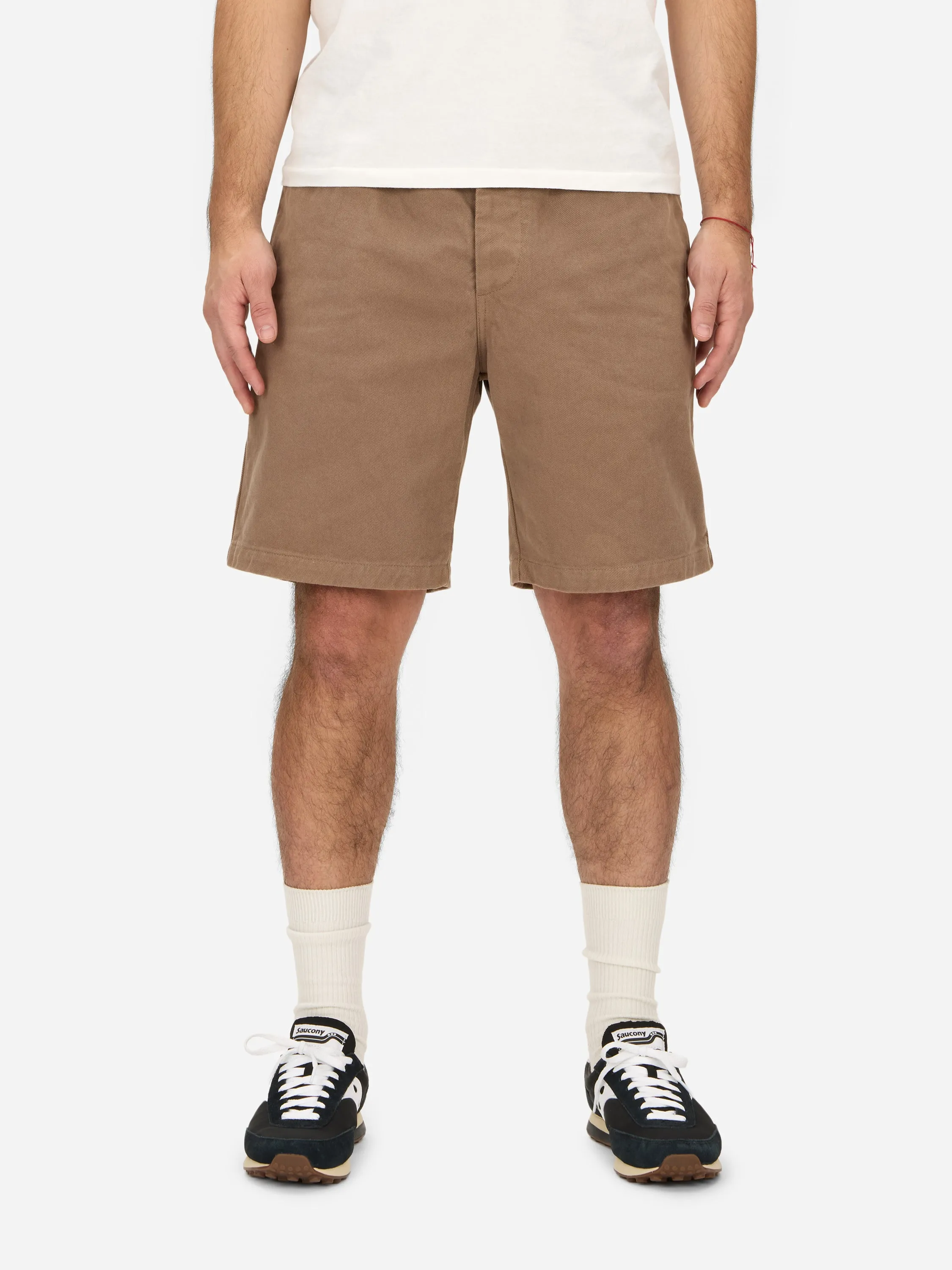 Safari Shorts ~ Khaki Twill sold by 3sixteen