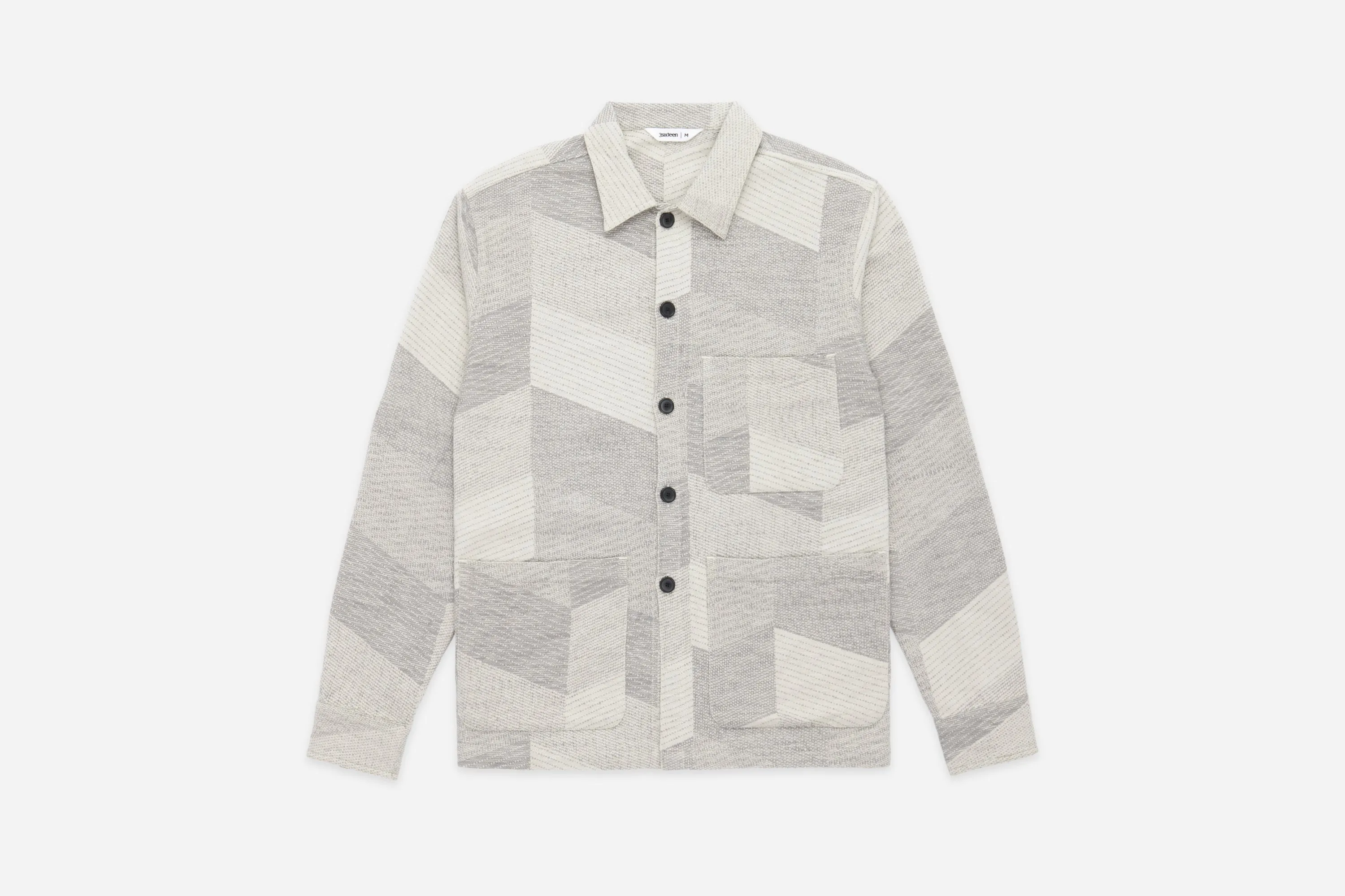 Shop Jacket ~ Ash Zig-Zag Jacquard sold by 3sixteen