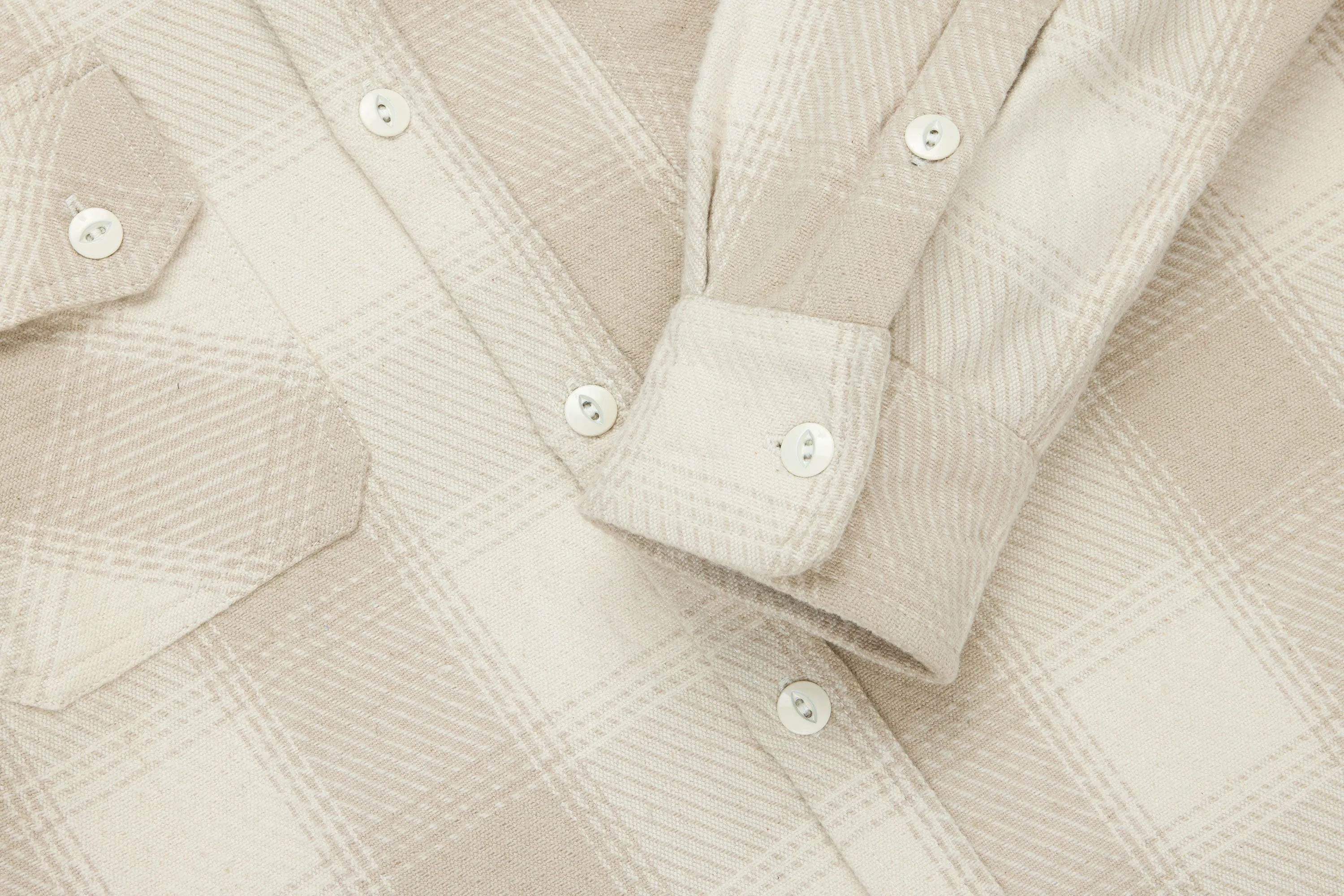 Crosscut Flannel ~ Alabaster Twill sold by 3sixteen product image thumbnail 4