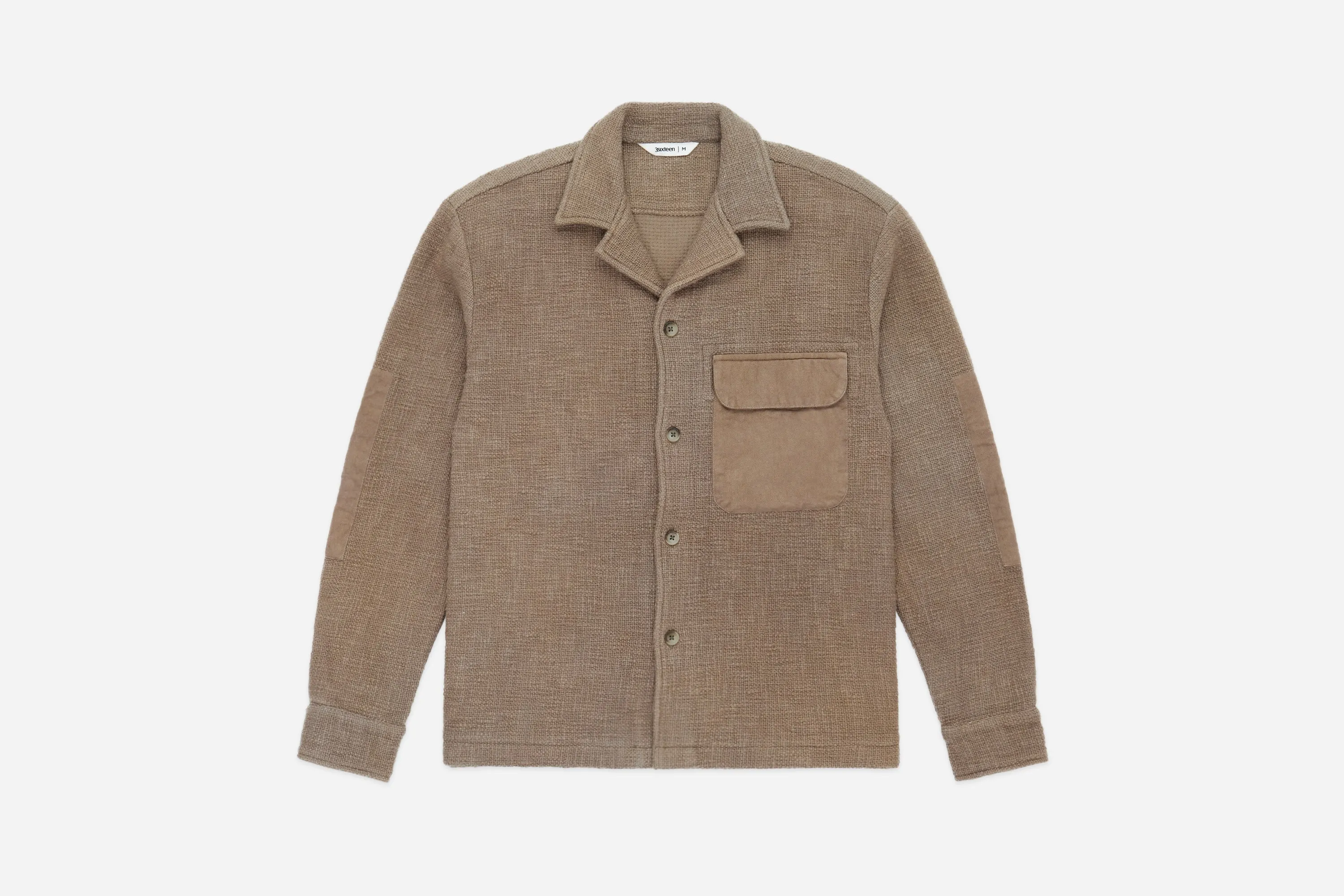 Field Shirt ~ Moonrock Slub sold by 3sixteen