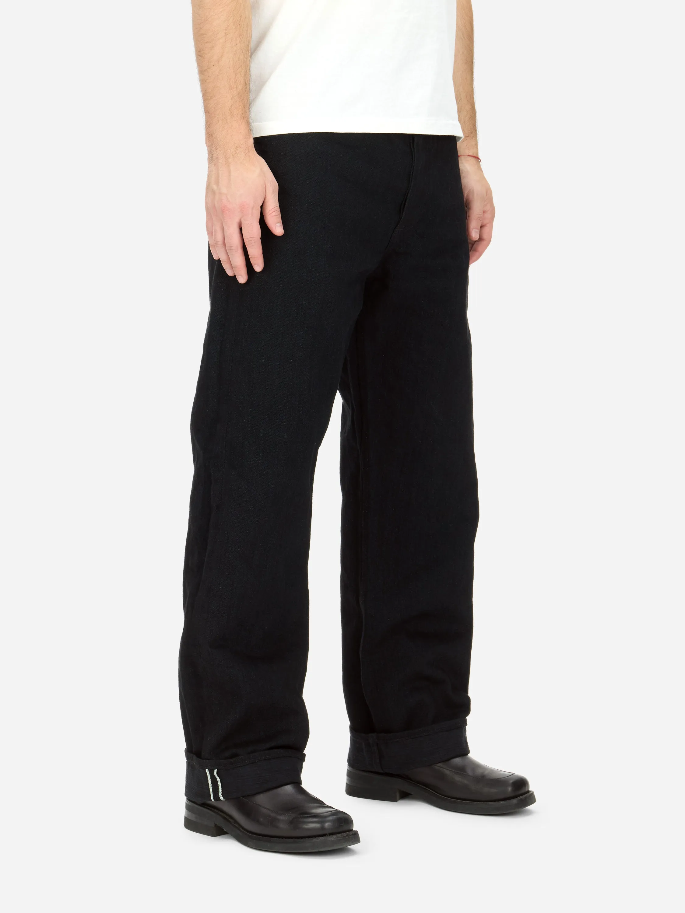 RS-220xk ~ Relaxed Straight - Rinsed Black Kibata sold by 3sixteen product image thumbnail 2