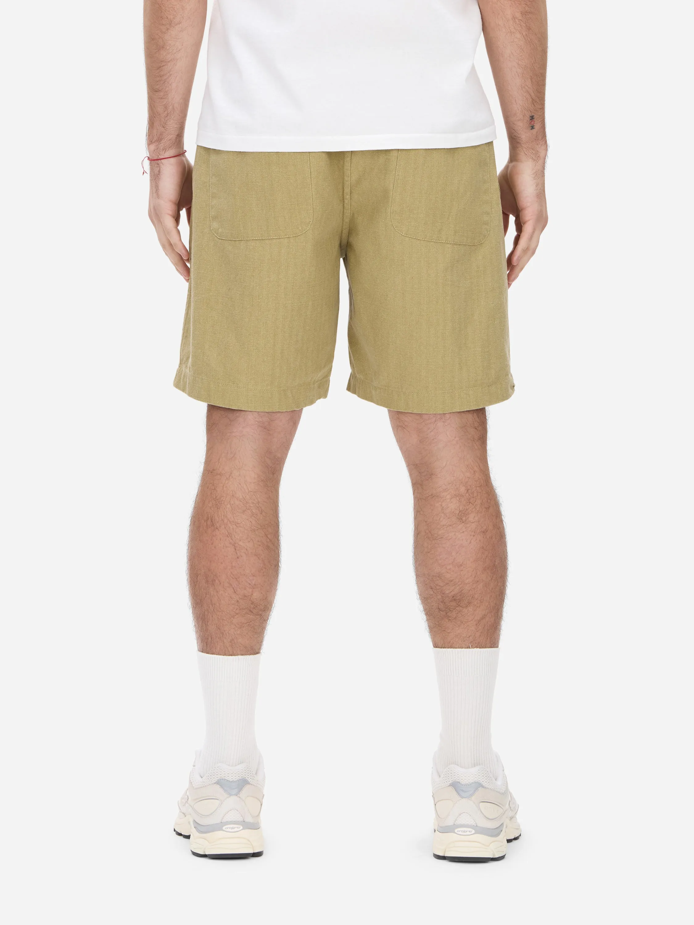 Drawstring Short ~ Sand HBT sold by 3sixteen product image thumbnail 4