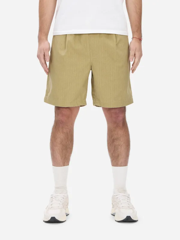 Drawstring Short ~ Sand HBT sold by 3sixteen