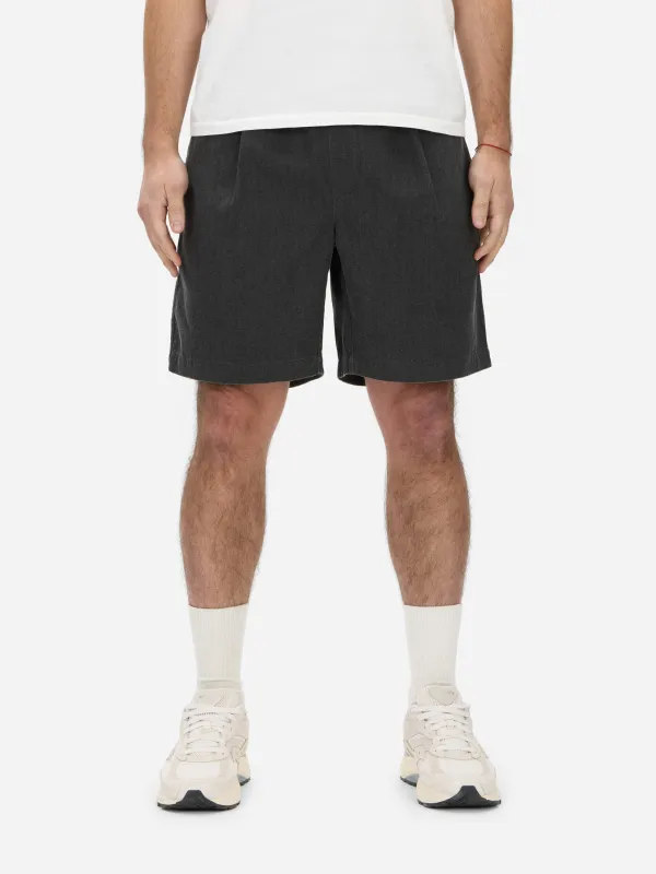Drawstring Short ~ Charcoal HBT sold by 3sixteen