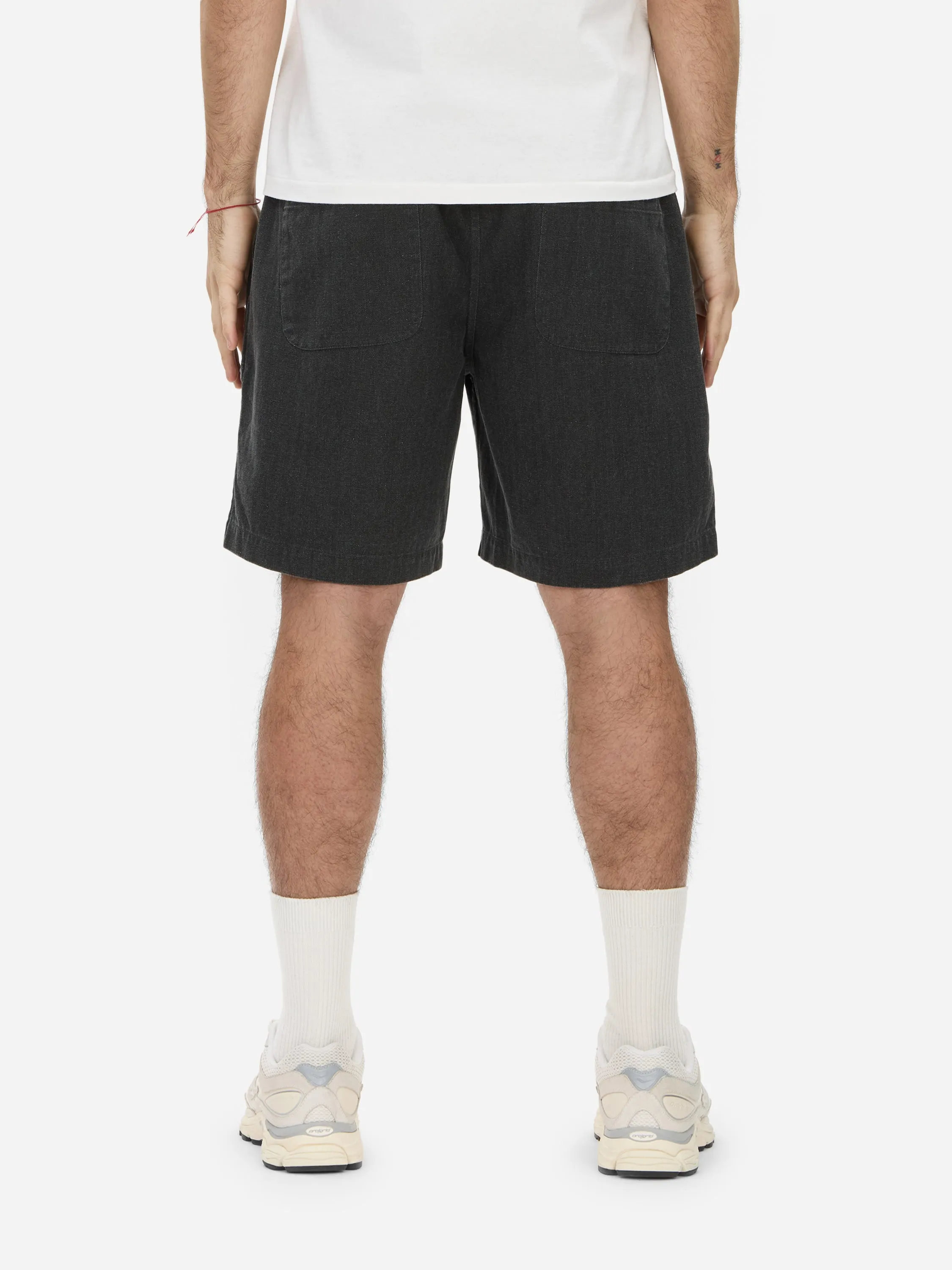 Drawstring Short ~ Charcoal HBT sold by 3sixteen product image thumbnail 4