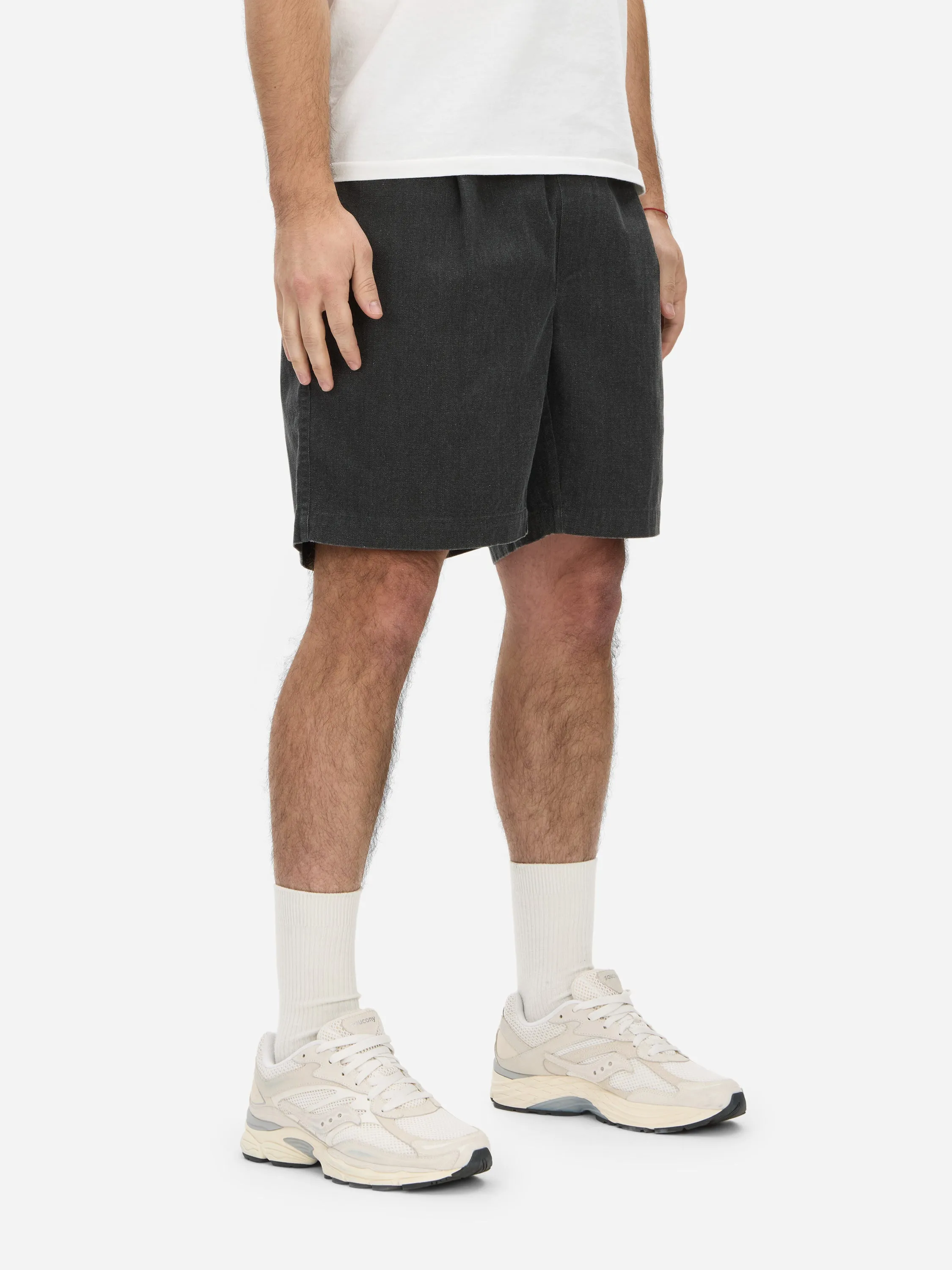 Drawstring Short ~ Charcoal HBT sold by 3sixteen product image thumbnail 2