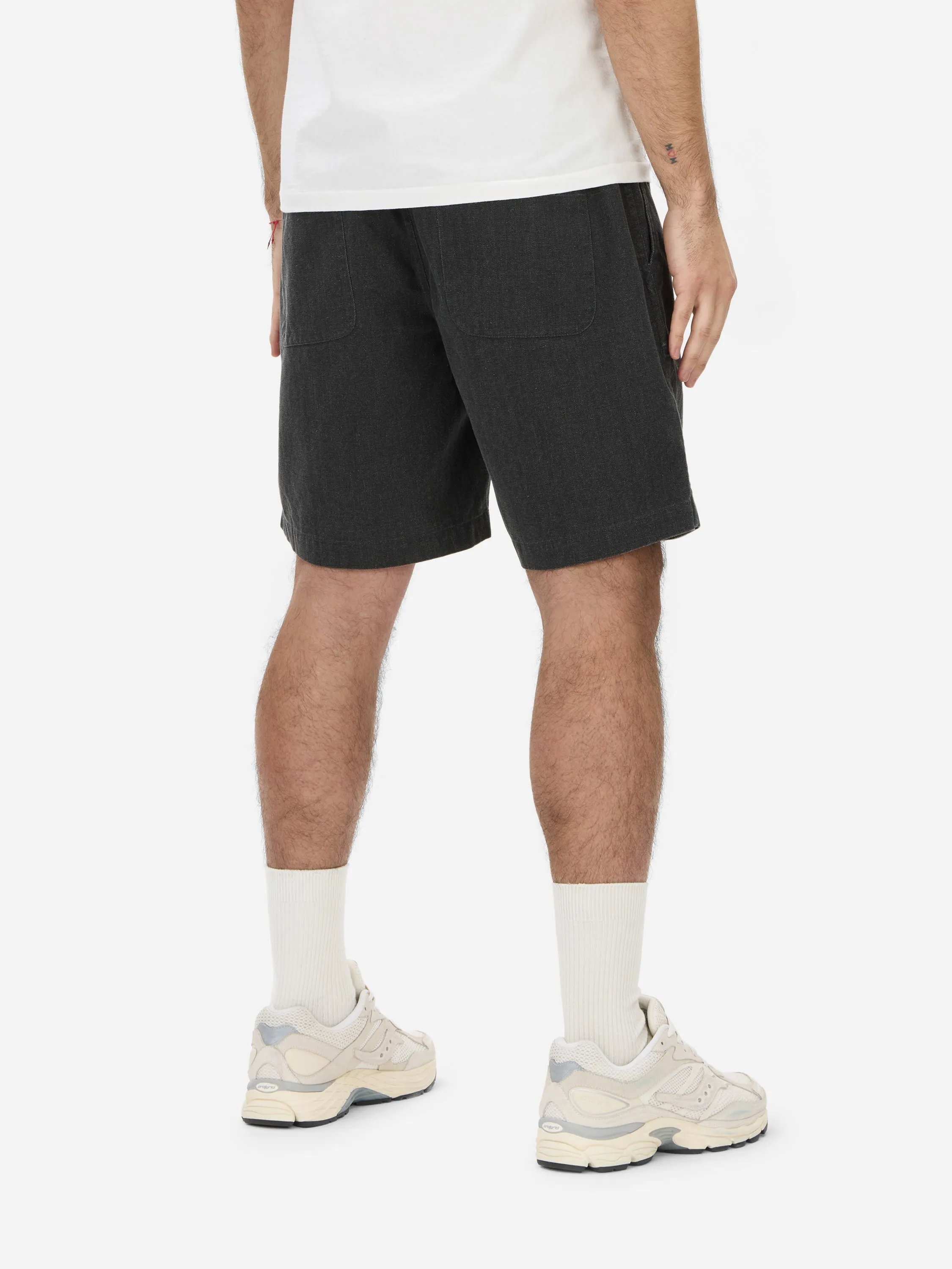 Drawstring Short ~ Charcoal HBT sold by 3sixteen product image thumbnail 3
