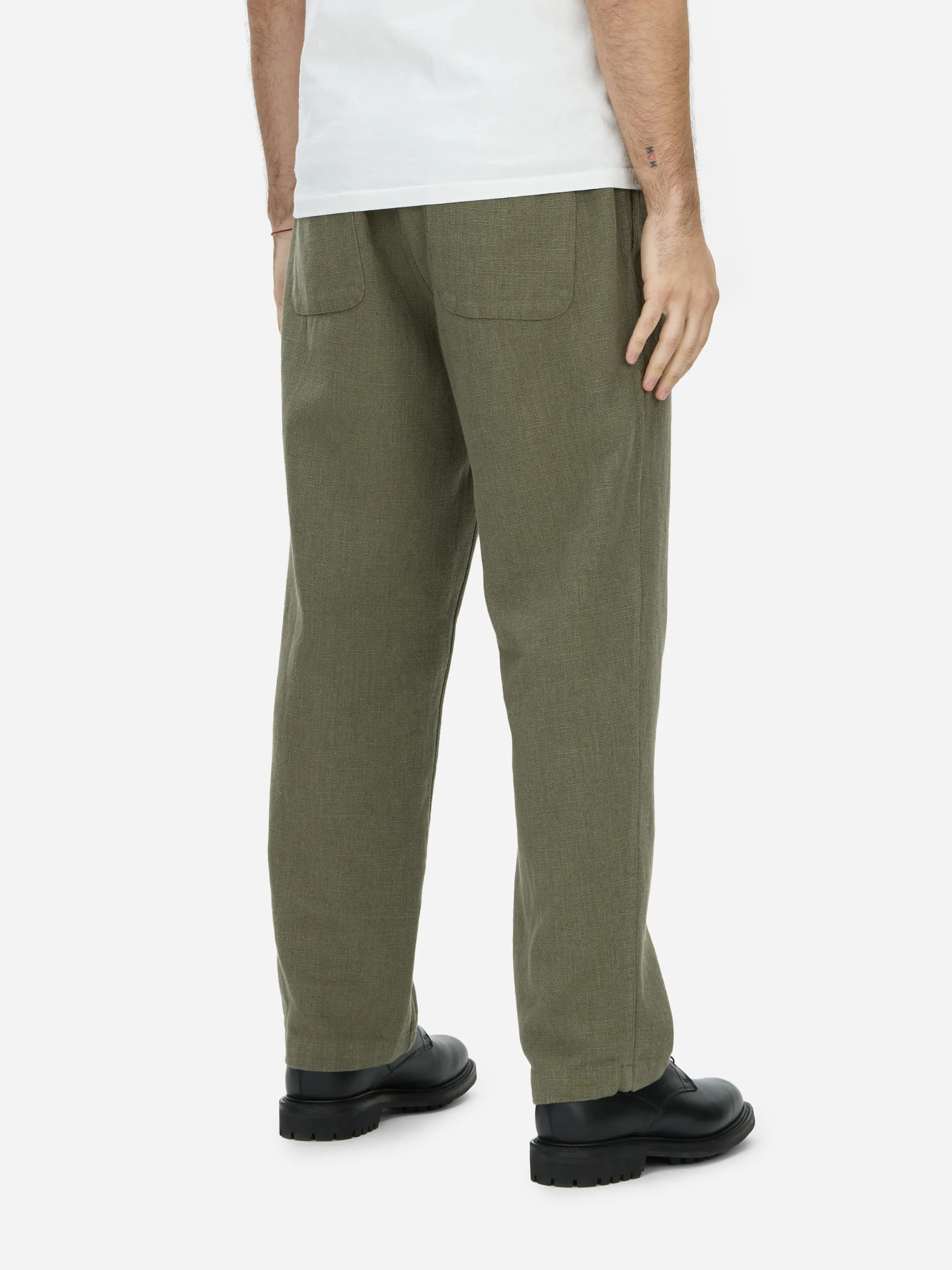 Easy Pant ~ Olive Cotton/Linen sold by 3sixteen product image thumbnail 3