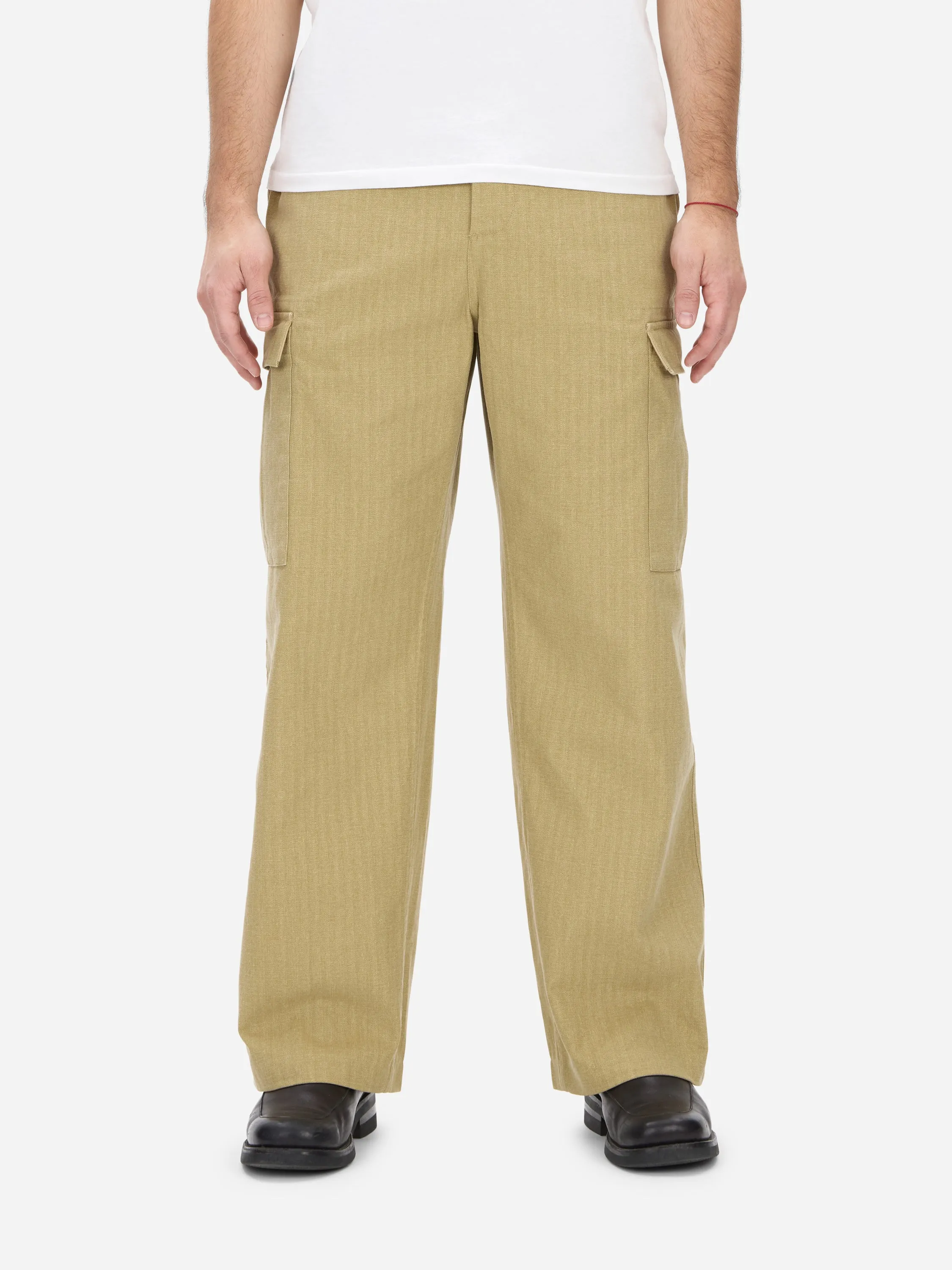 Cargo Pant ~ Sand HBT sold by 3sixteen