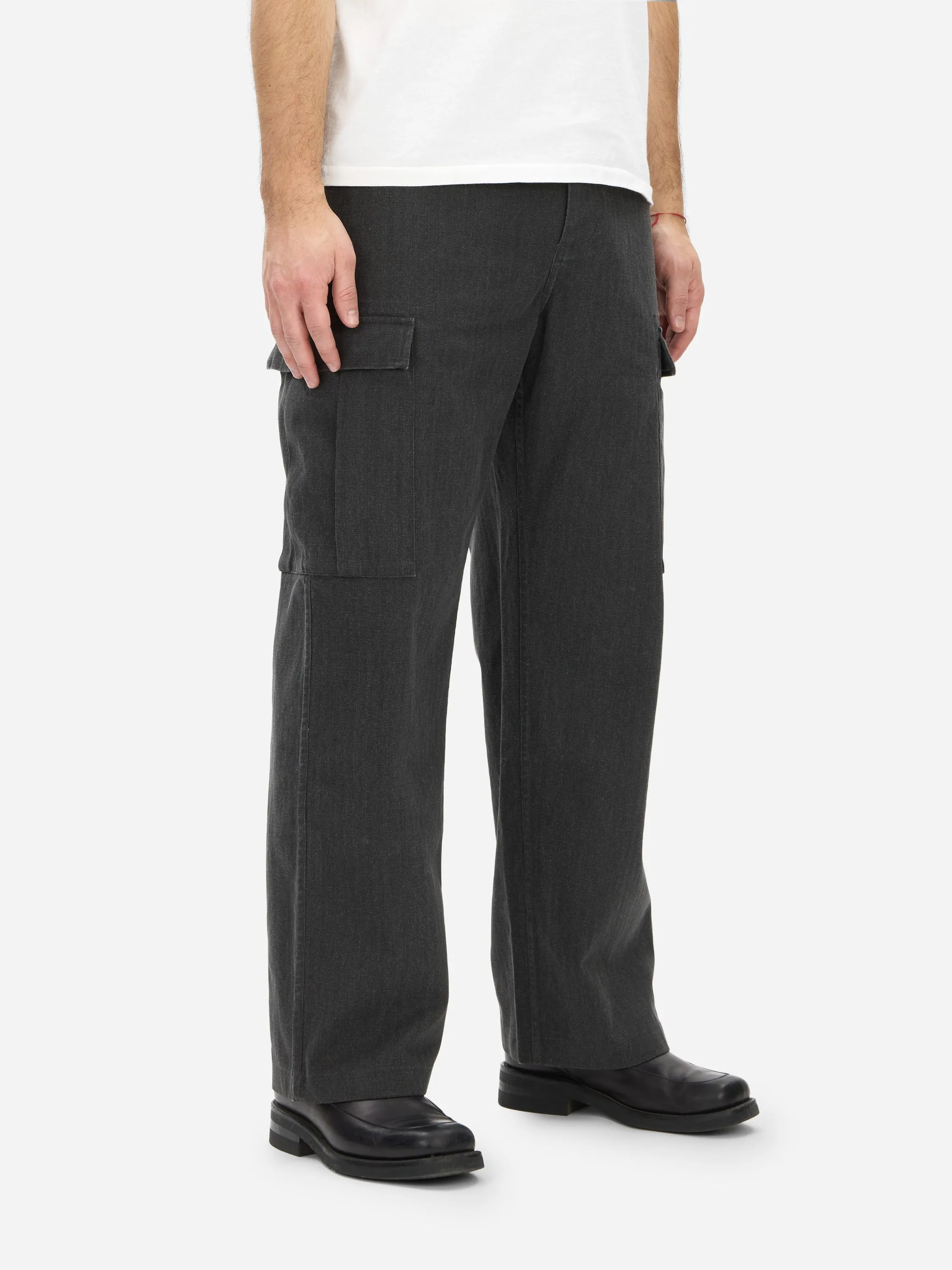 Cargo Pant ~ Charcoal HBT sold by 3sixteen product image thumbnail 2