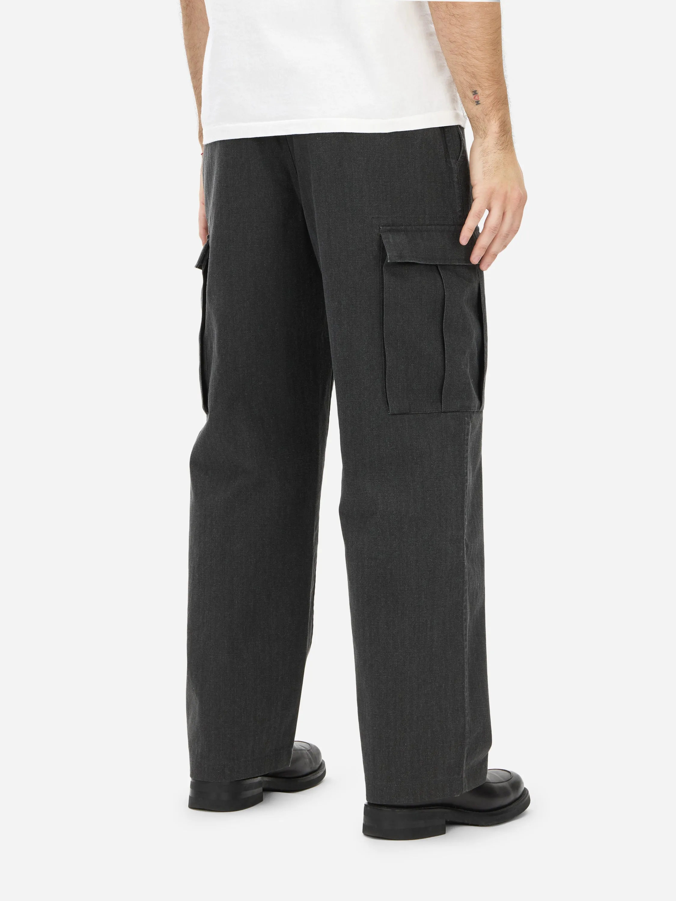Cargo Pant ~ Charcoal HBT sold by 3sixteen product image thumbnail 3