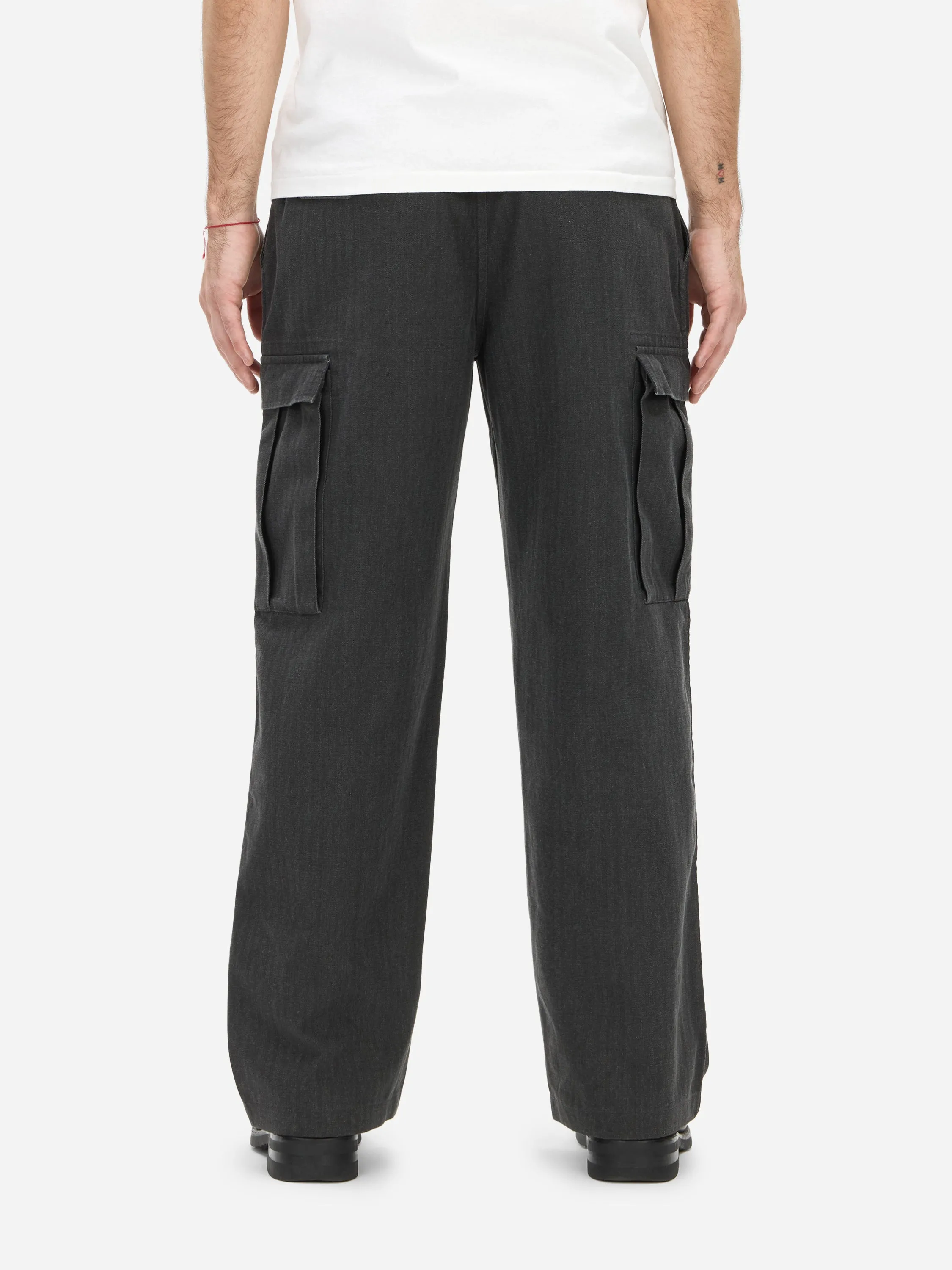 Cargo Pant ~ Charcoal HBT sold by 3sixteen product image thumbnail 4