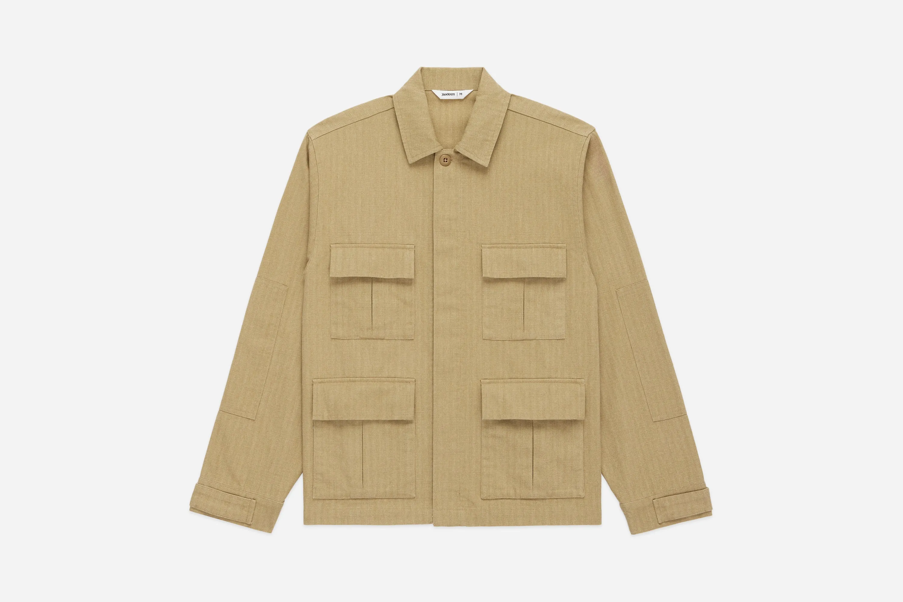 BDU Jacket ~ Sand HBT sold by 3sixteen