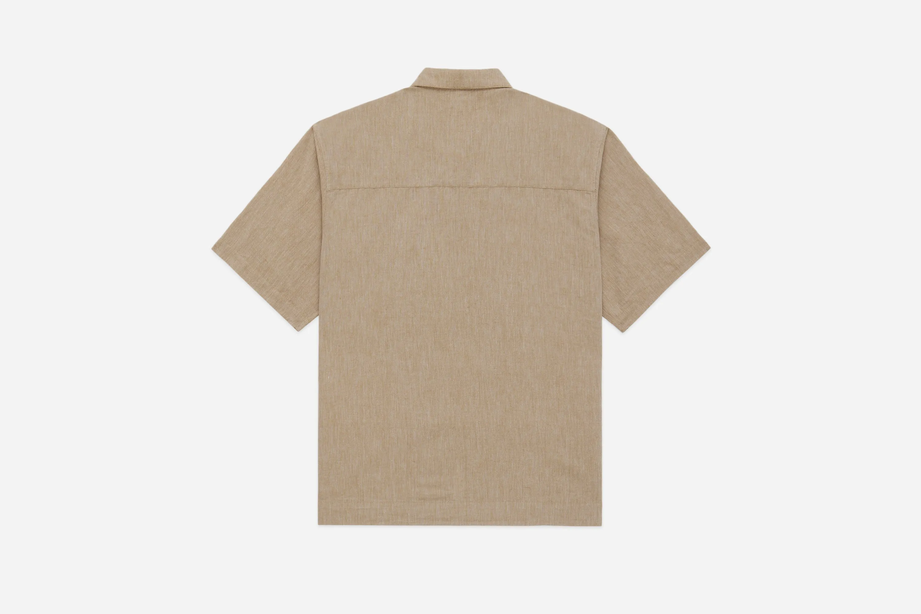Short Sleeve Loop Shirt ~ Khaki Linen/Cotton sold by 3sixteen product image thumbnail 2